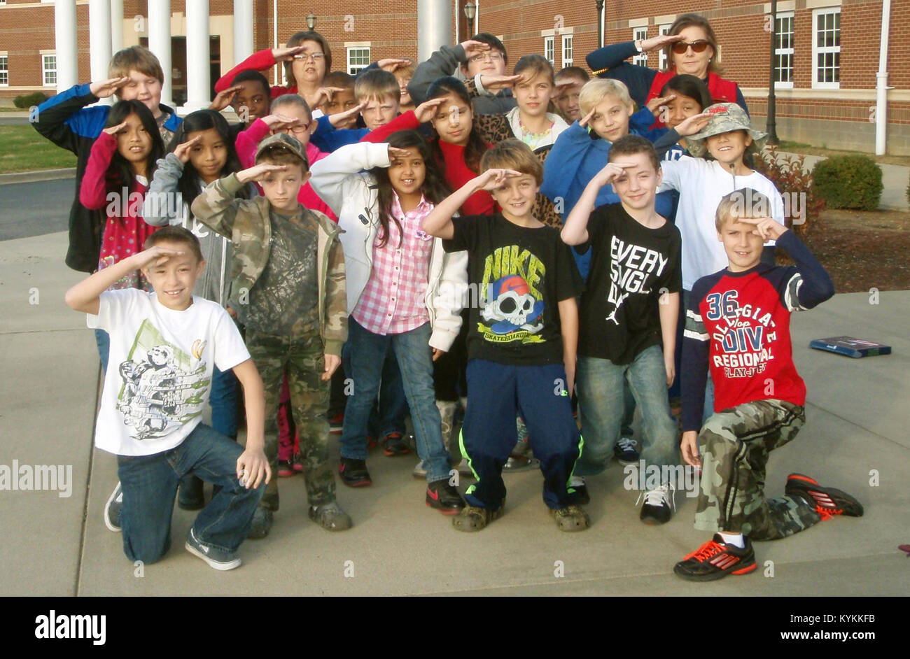 Fourthgrade students from Clear Creek Elementary School in Shelbyville