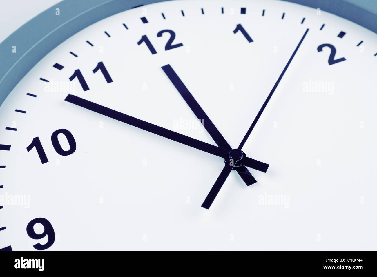 Closeup of hands on clock face Stock Photo Alamy
