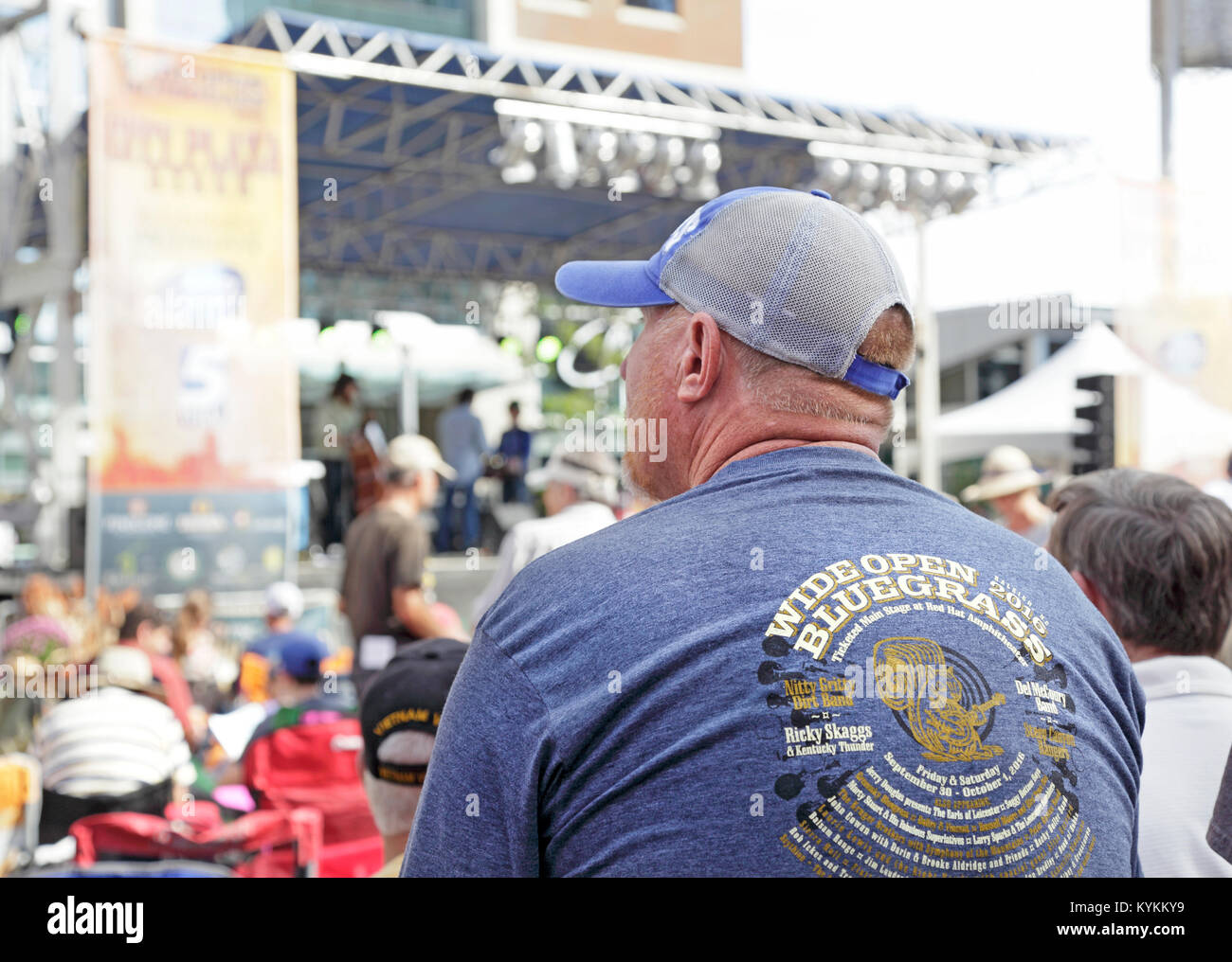 Wide open Bluegrass festival in Raleigh, North Carolina, October 1st, 2018 Stock Photo