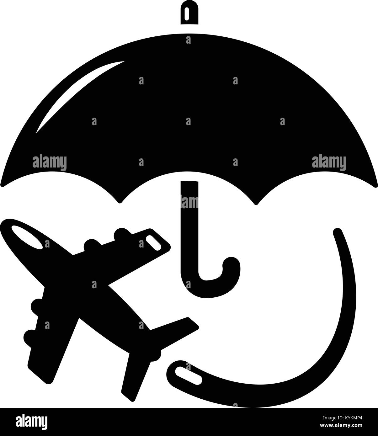 Insurance fly icon, simple black style Stock Vector Image & Art - Alamy