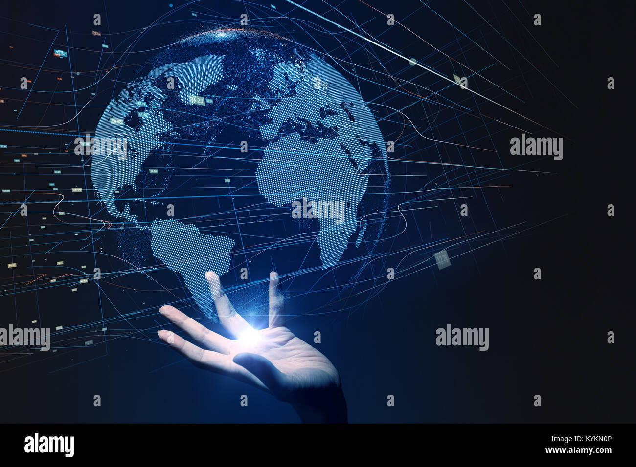 Global network concept. Stock Photo