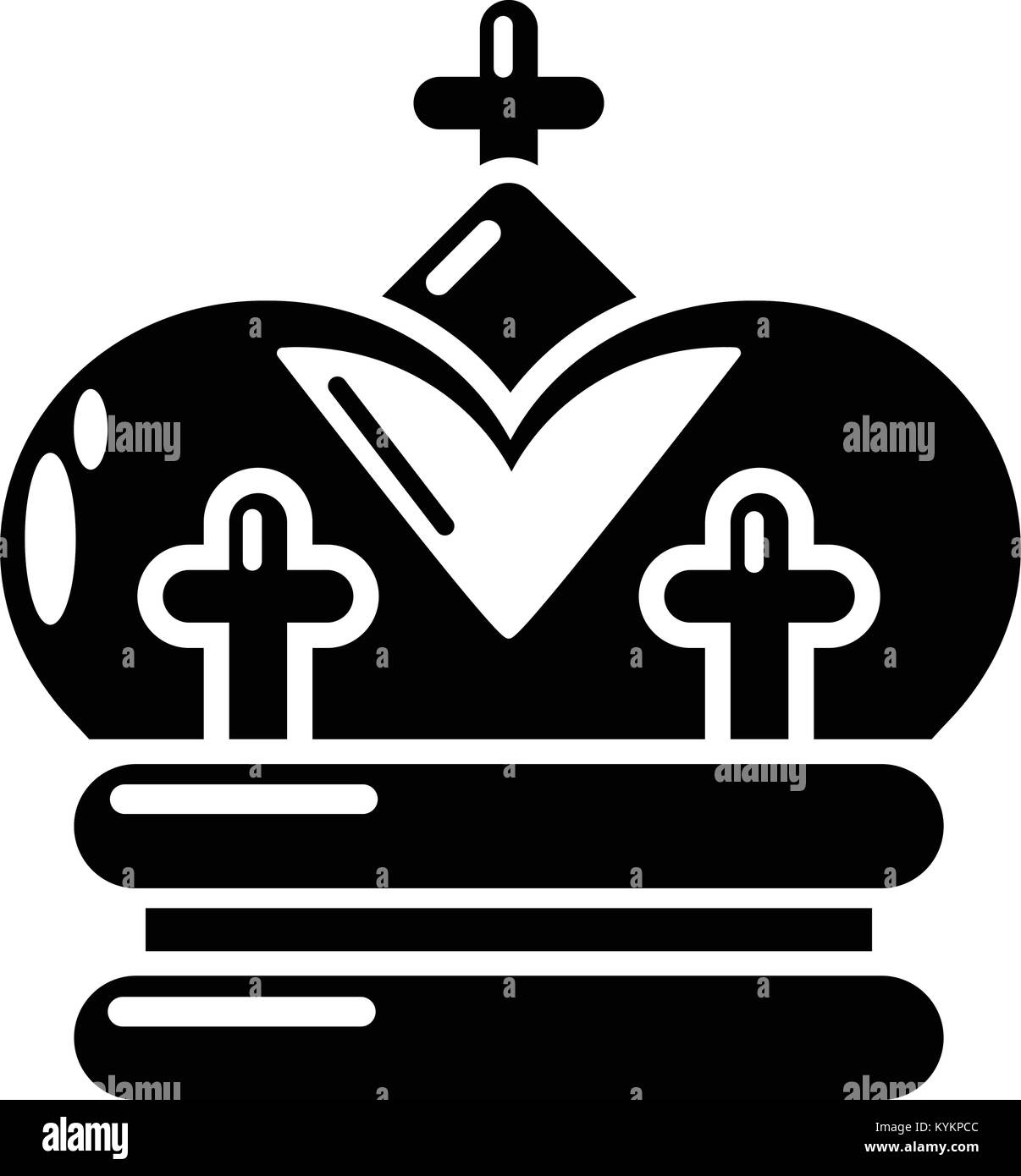 Crown icon, simple black style Stock Vector Image & Art - Alamy