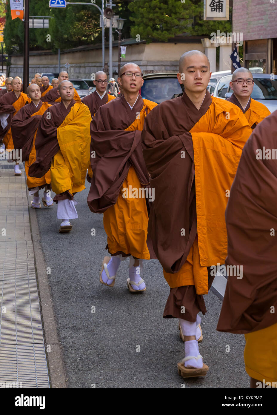 WAKAYAMA, JAPAN OCTOBER 29 Japanese Monk in Wakayama, Japan on