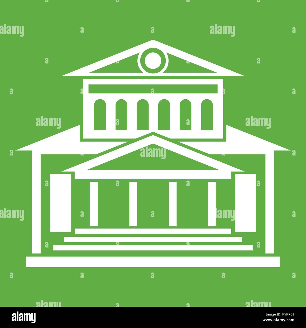 Theater building icon green Stock Vector Image & Art - Alamy