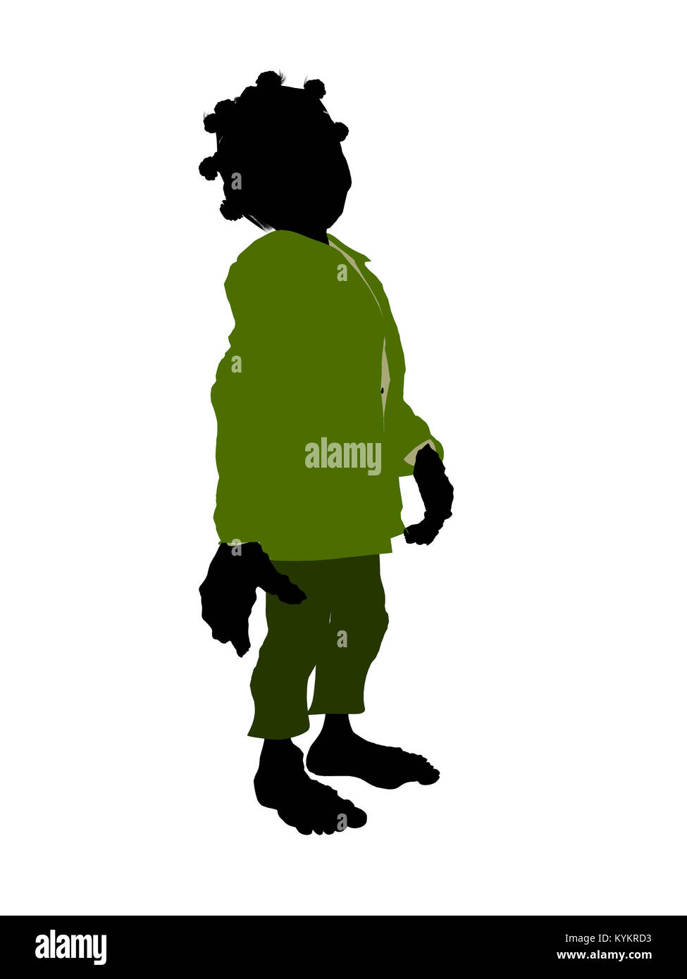 Dwarf illustration silhouette on a white background Stock Photo - Alamy