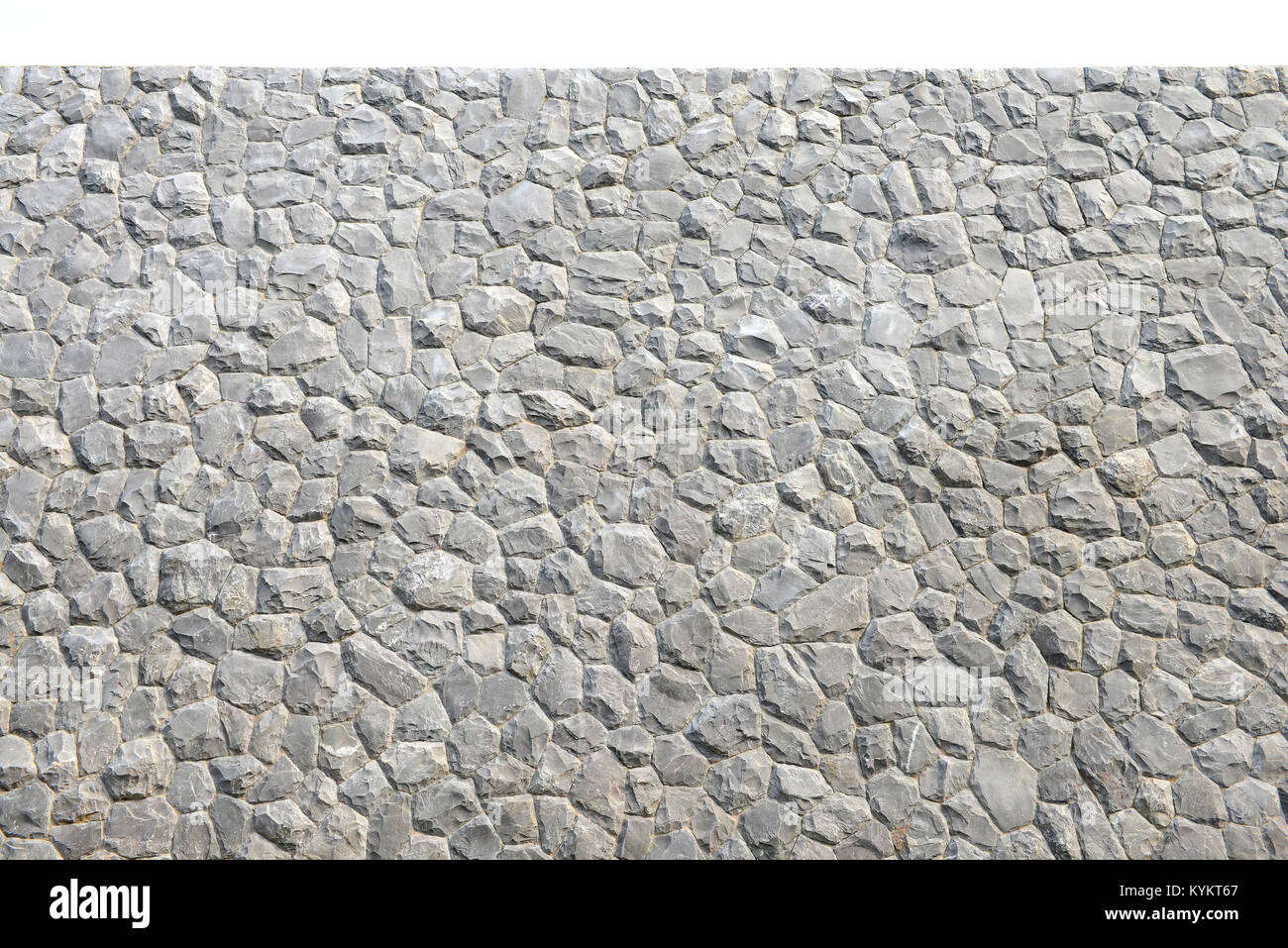 Gray stone wall texture and background Stock Photo - Alamy