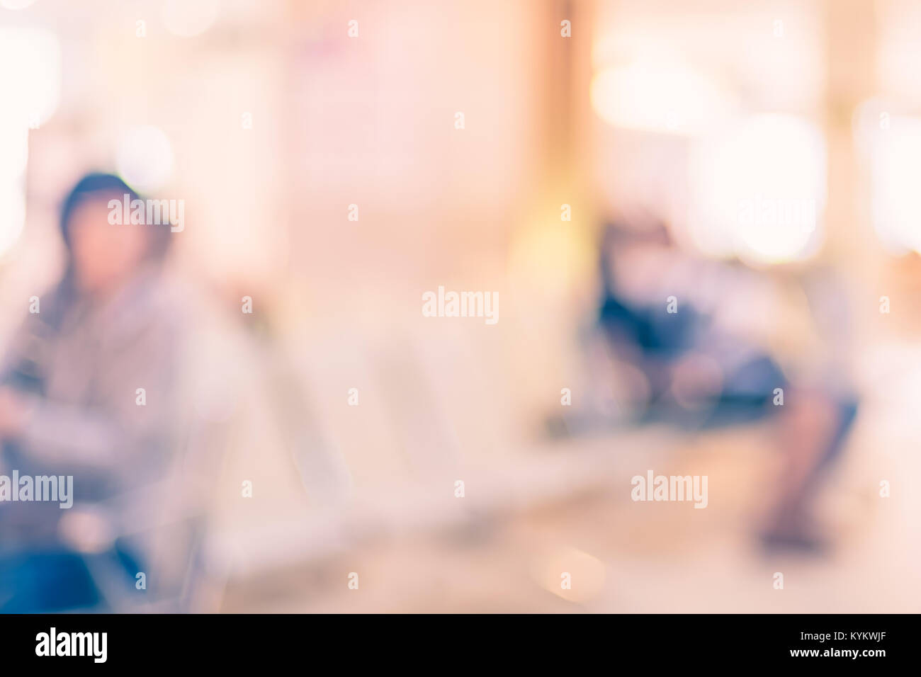 Blur background of Patient waiting for see doctor at hospital ,abstract ...