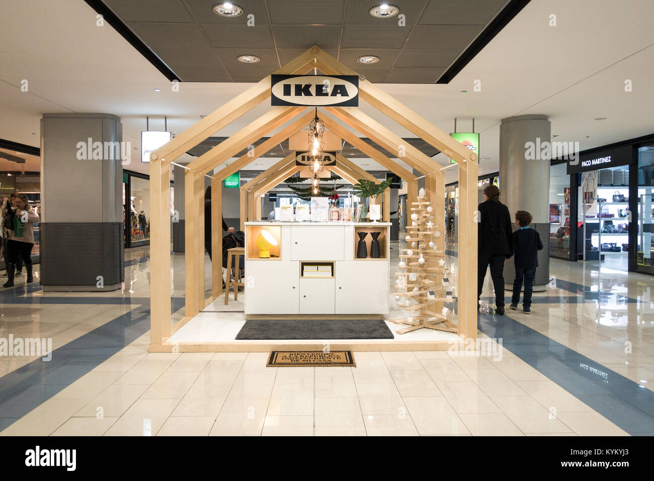 New Ikea stand at La Marina Shopping Centre, Finestrat, Spain. New concept  customer consultation and service point in shopping mall Stock Photo - Alamy