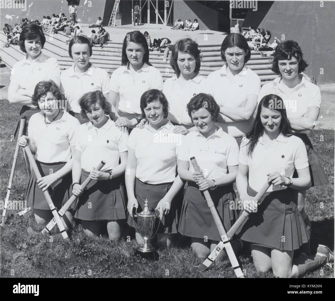 Group portrait of NCPE ladies hockey team, who won the 8978095030 o Stock Photo