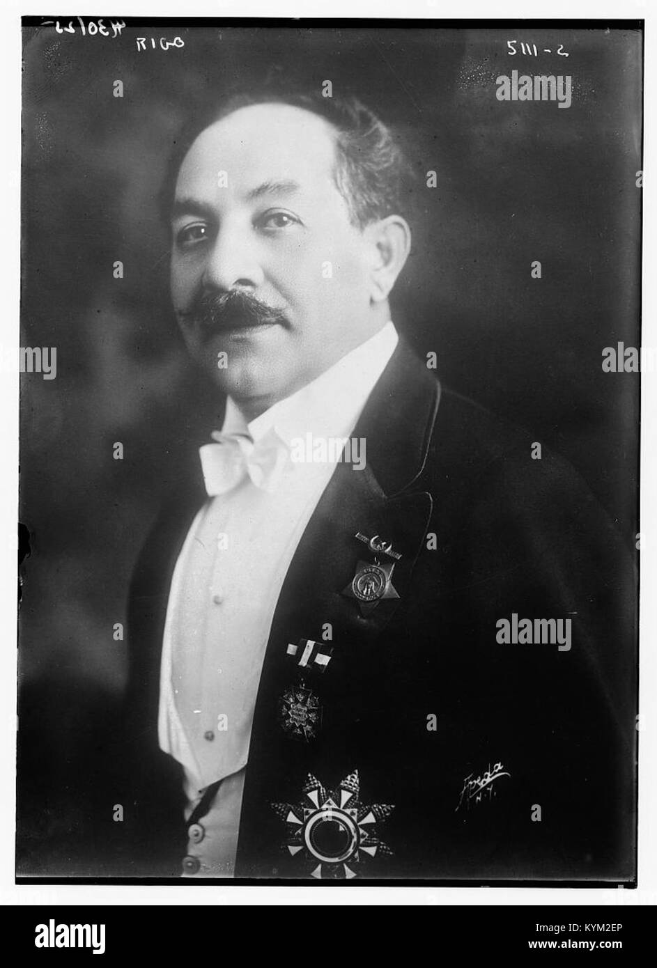 Photograph of Rigo, an individual featured in a historical illustration ...