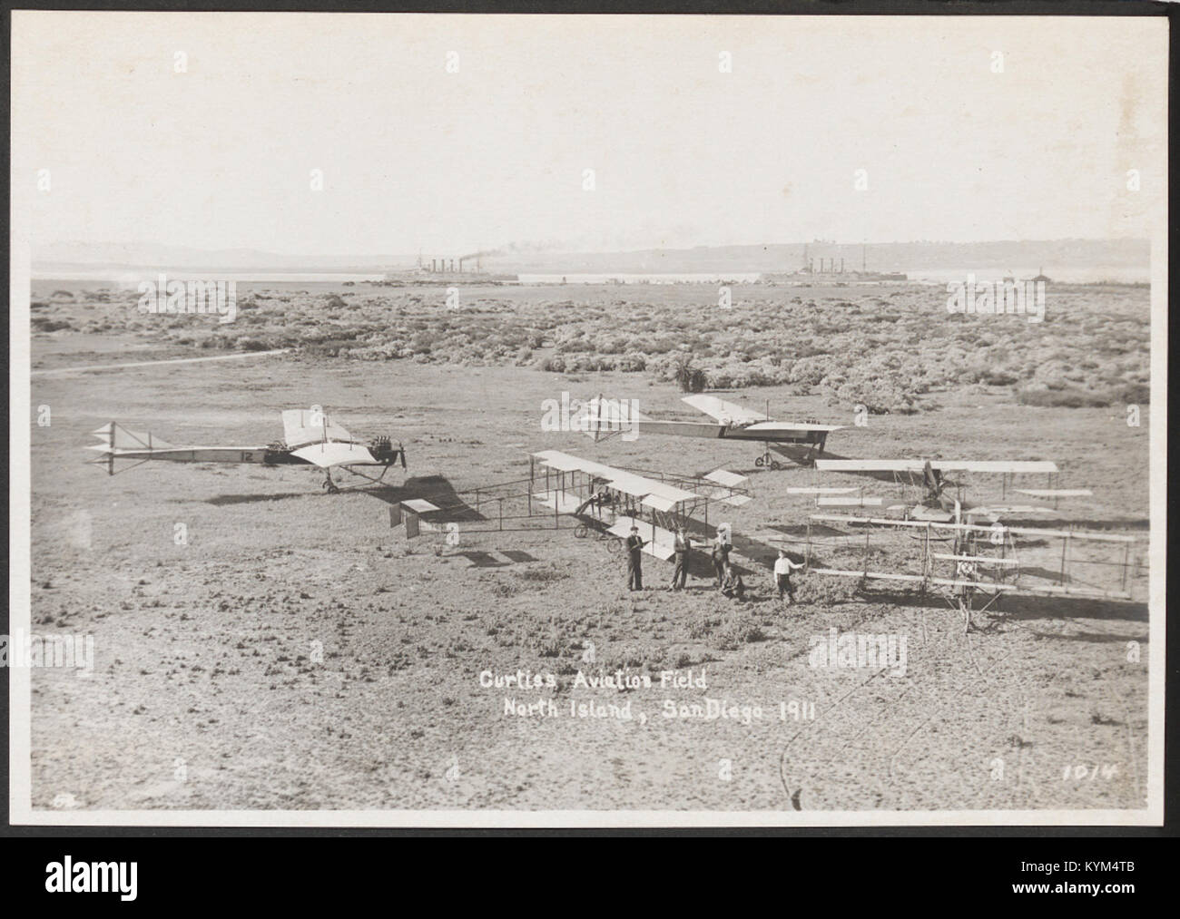 Curtiss Aviation Field North Island, San Diego 1911 35595438294 o Stock Photo