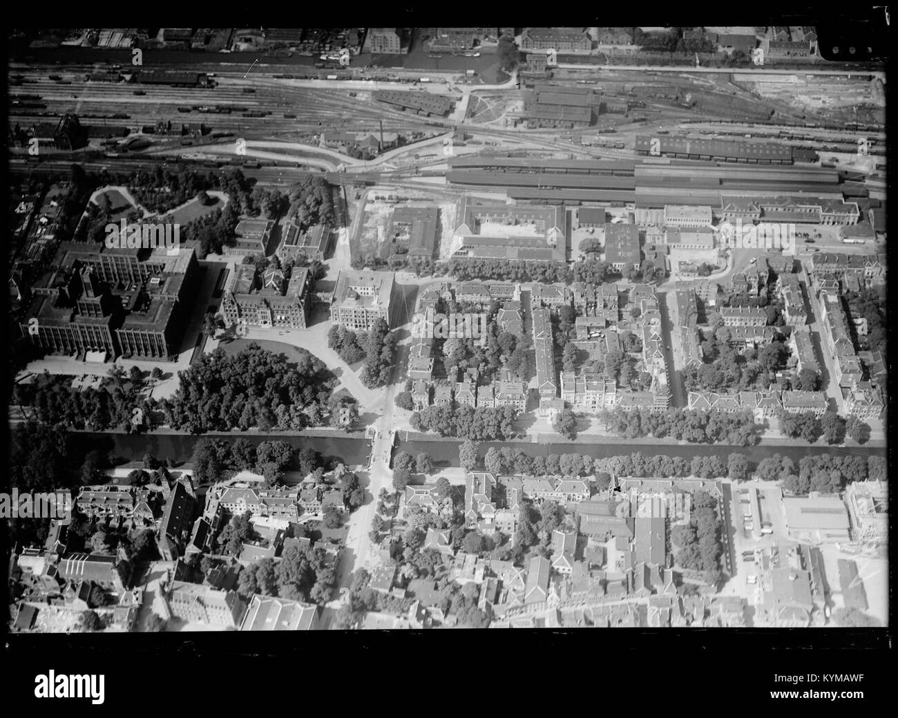 An Aerial Photograph Of Utrecht Taken Between 1920 And 1940 The Image an-aerial-photograph-of-utrecht-taken-between-1920-and-1940-the-image