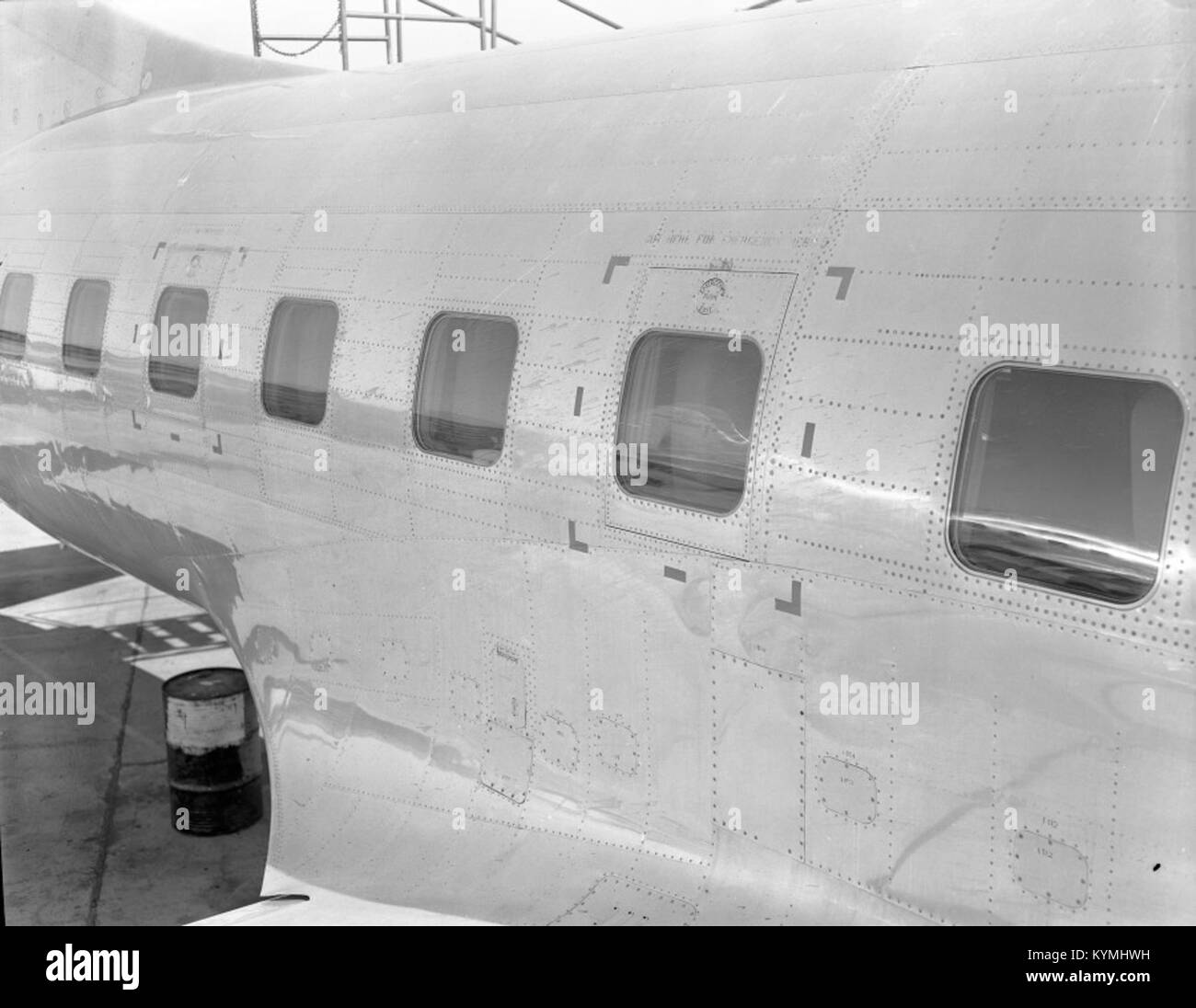 Archival image of aircraft model Black and White Stock Photos & Images ...