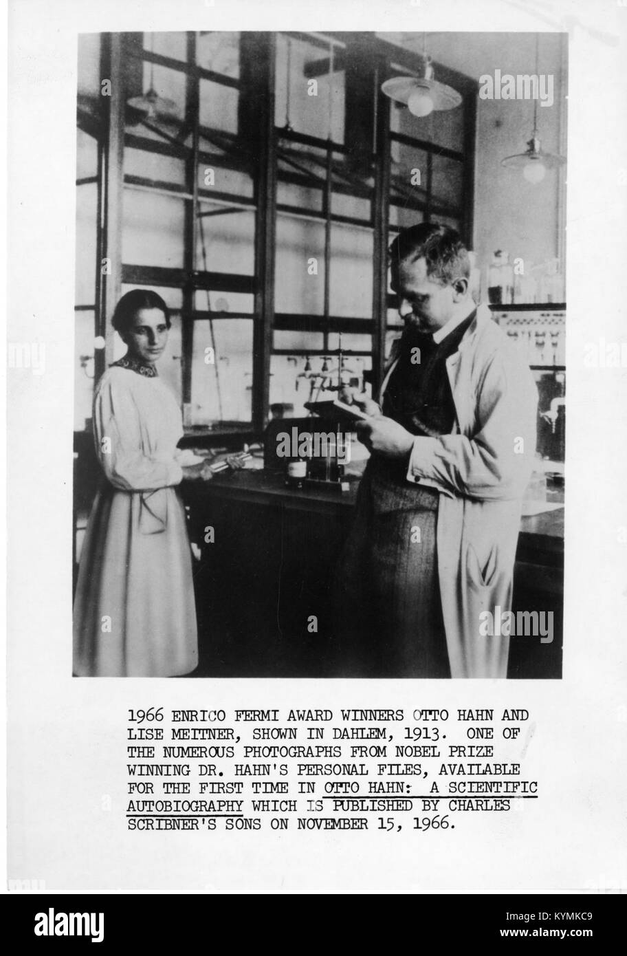 Lise Meitner (1878-1968) and Otto Hahn (1879-1968), Dahlem, Germany, 1913 4405627945 o Stock Photo