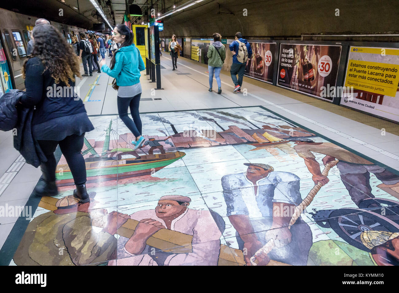 Buenos Aires Argentina Palermo Buenos Aires Underground Subte Mass