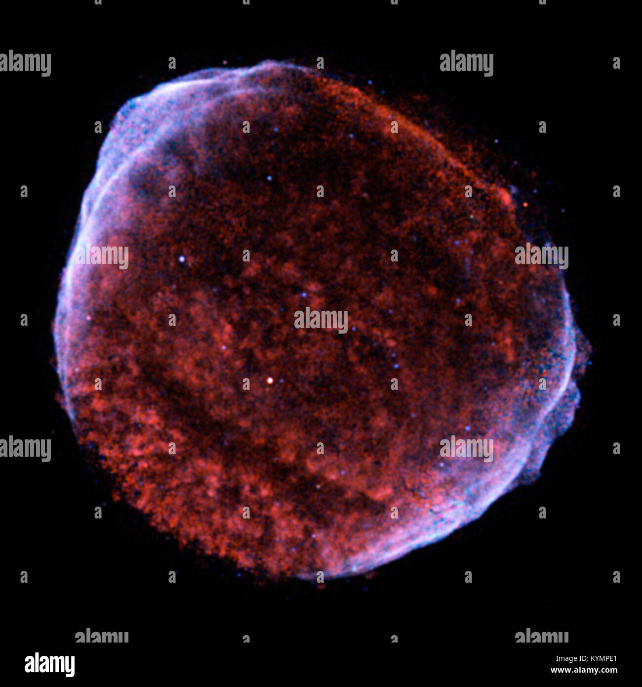 Photograph of SN 1006, the remains of a supernova explosion that ...
