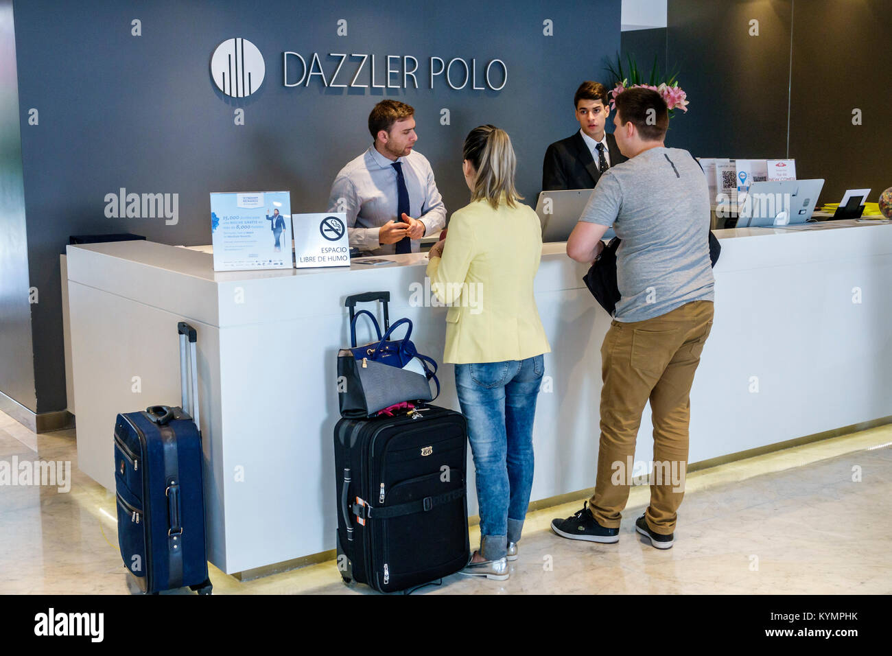 Buenos Aires Argentina Palermo Dazzler Polo Hotel Lobby Front Desk