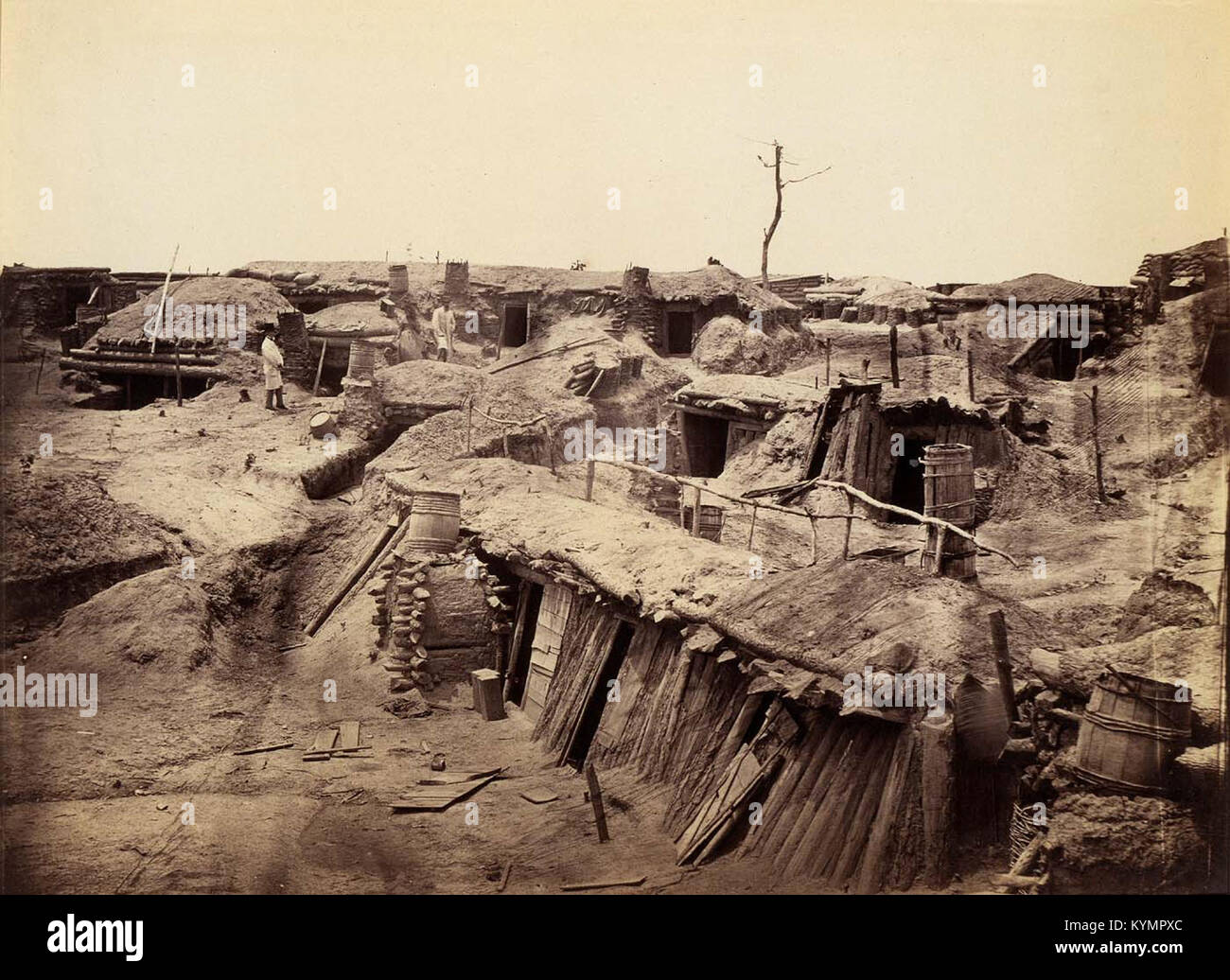 Quarters of Men in Fort Sedgwick, Known as Fort Hell 4327174869 o Stock Photo