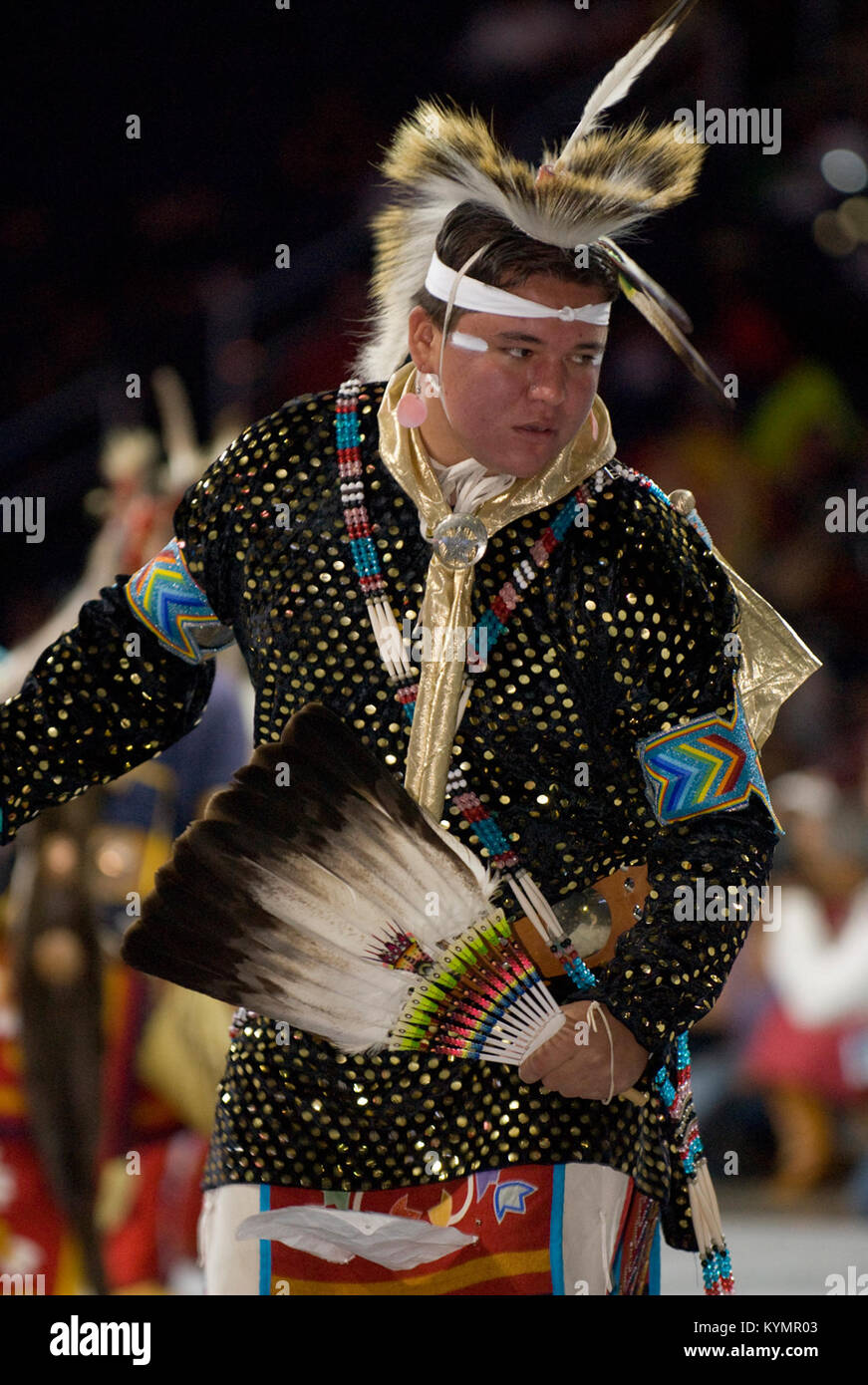 A photograph from the 2007 Powwow, featuring Native American dancers in ...