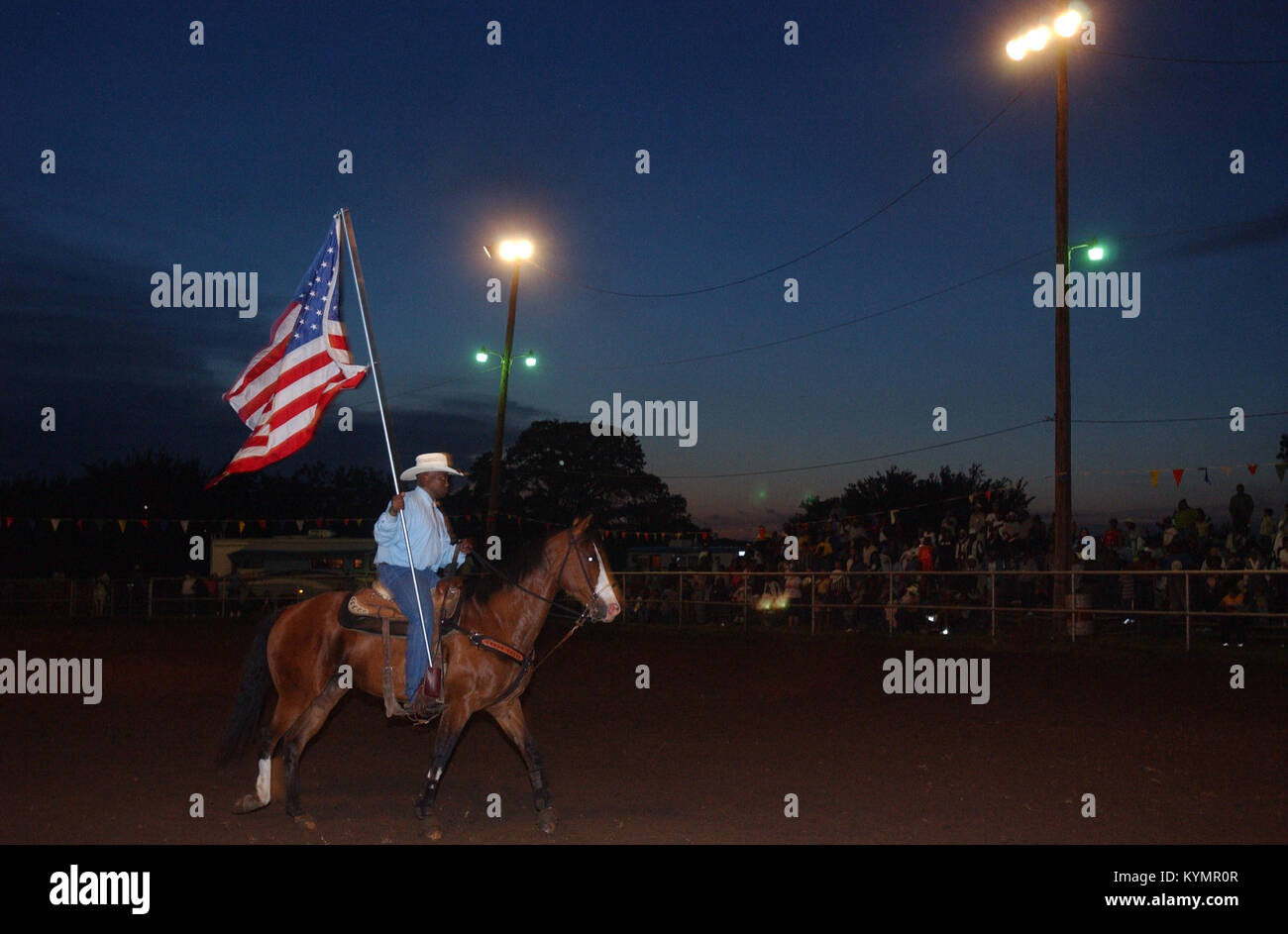 Photograph capturing the 100th Birthday Rodeo event at the Boley Rodeo ...