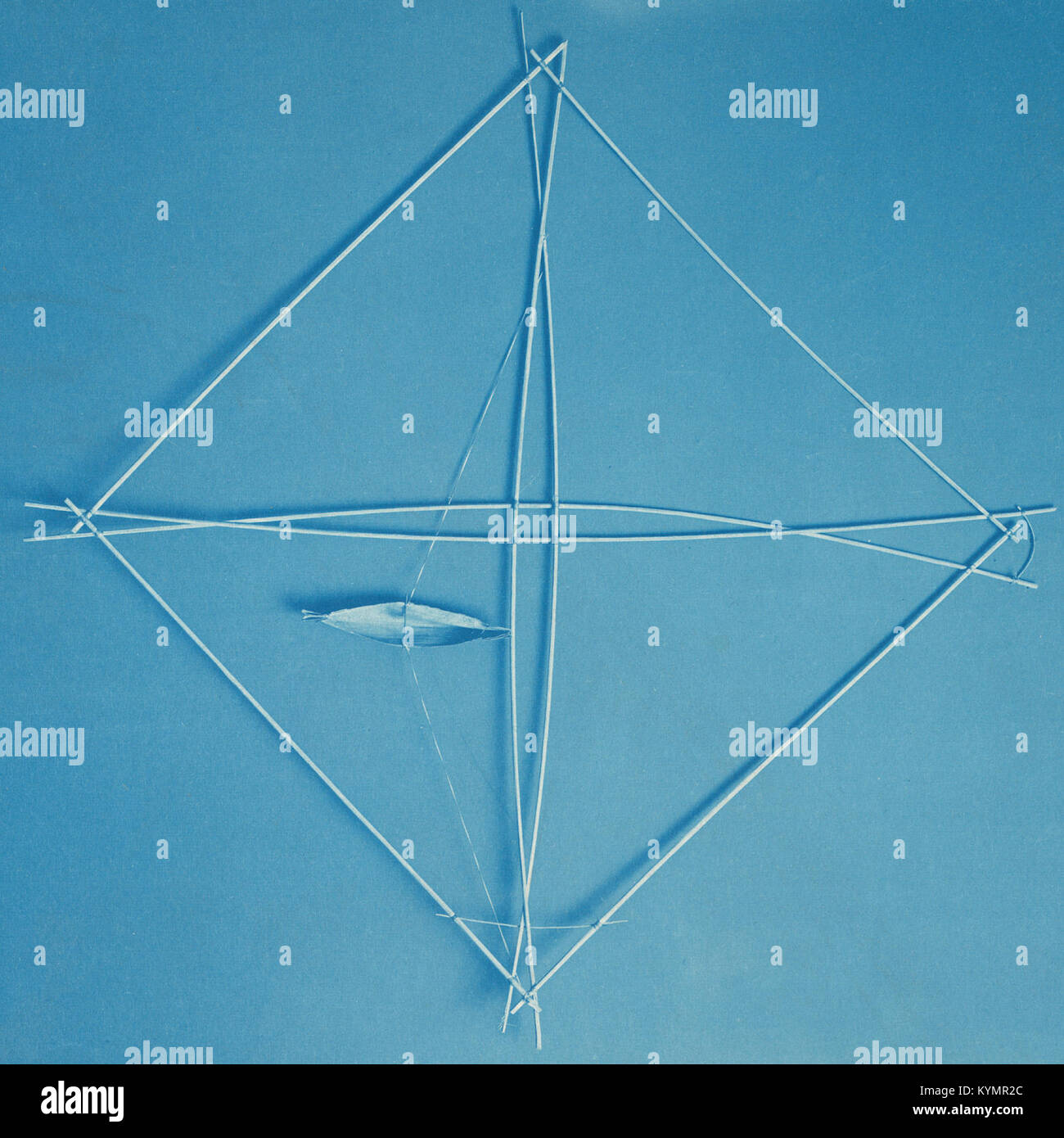 A historical Marshall Islands navigation chart, showing the routes and