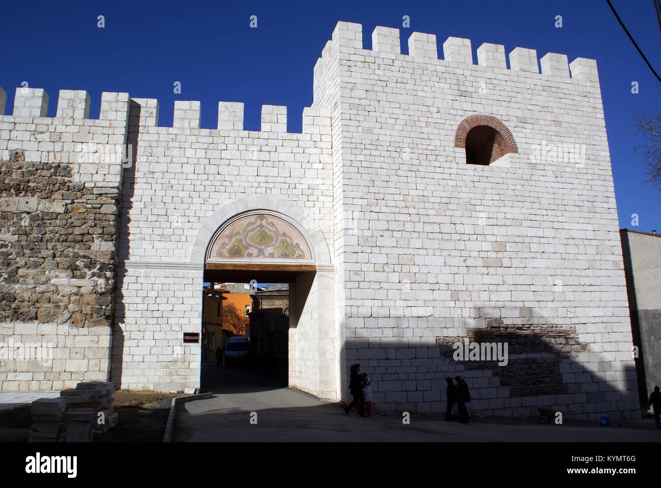Gate Yerkapi in old town Bursa, Turkey Stock Photo