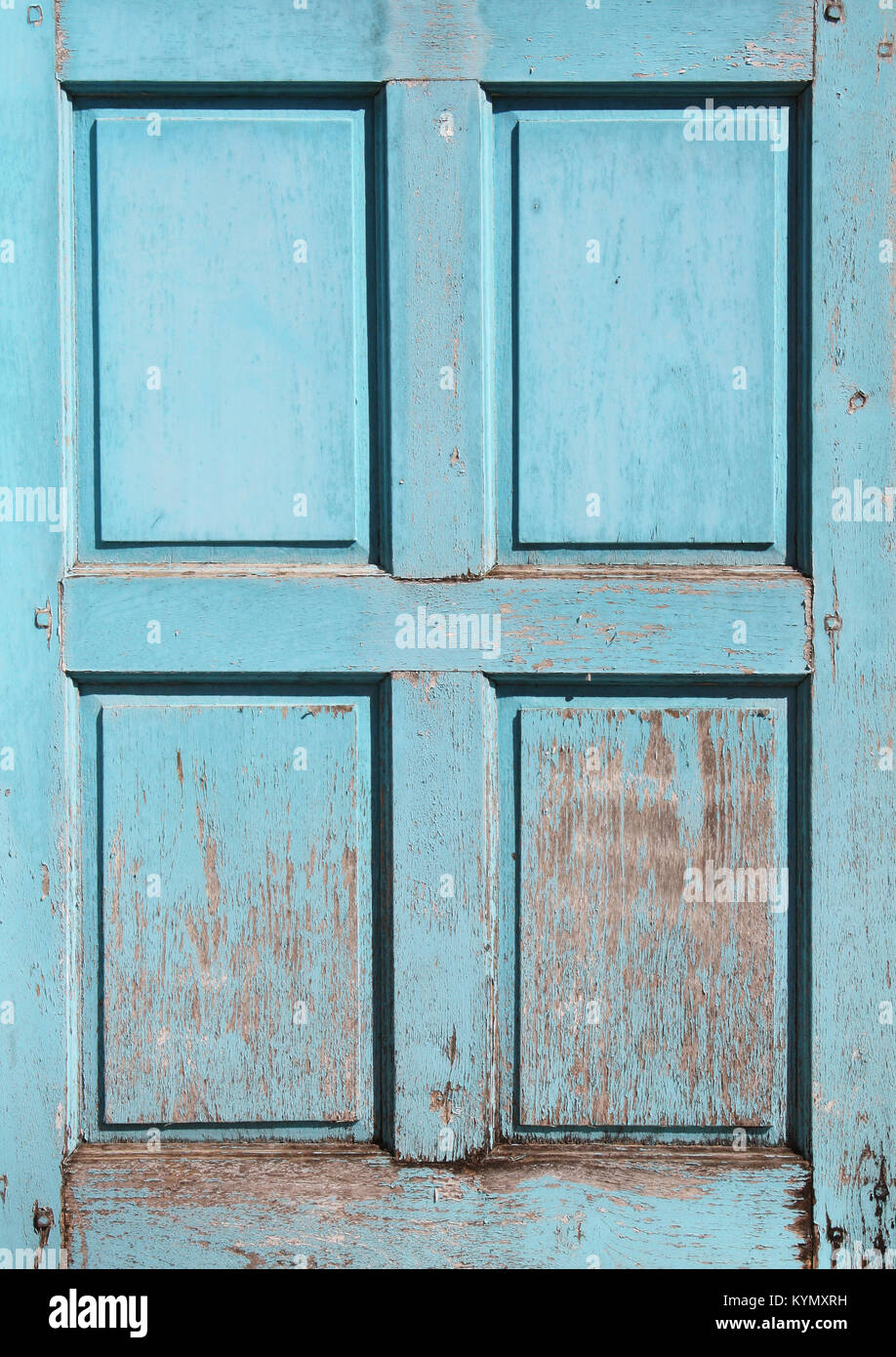 Old wooden shutter with cracked paint of blue color Stock Photo - Alamy