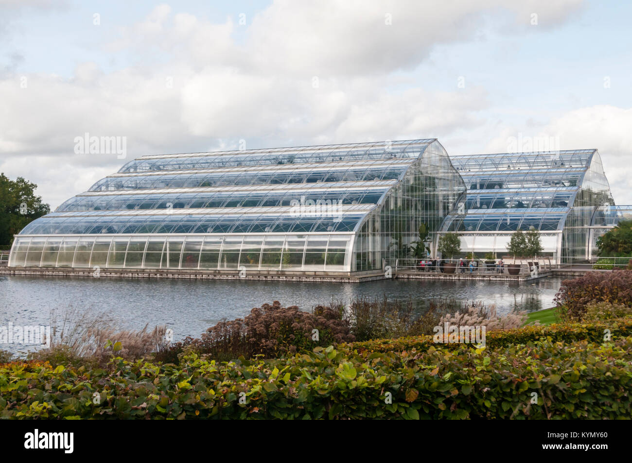 The Glasshouse at The Royal Horticultural Society gardens at RHS Wisley in Surrey Stock Photo