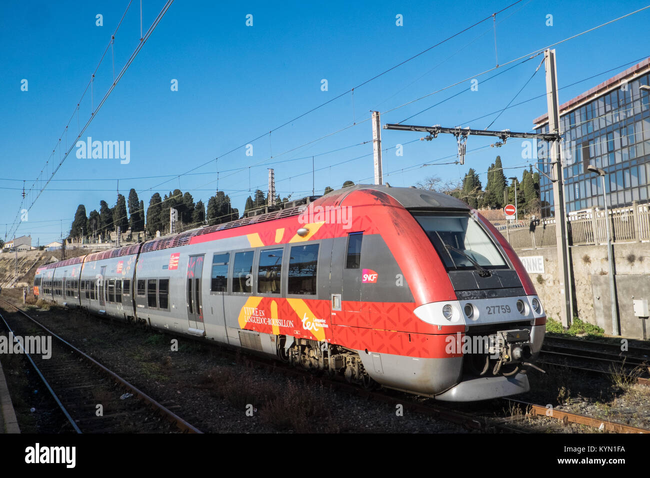 Gare, de,Carcassonne,next,to,Canal du Midi,Aude,train,station,France