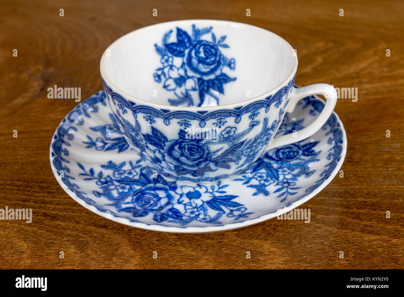 Japanese Tea Cup With Handle And Saucer Stock Photo Alamy