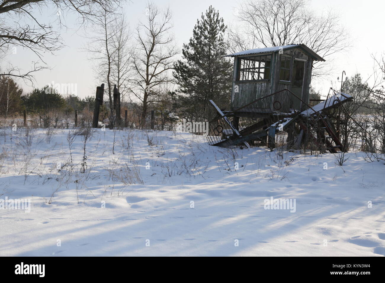 Pripyat City - Chernobyl exclusion zone Stock Photo