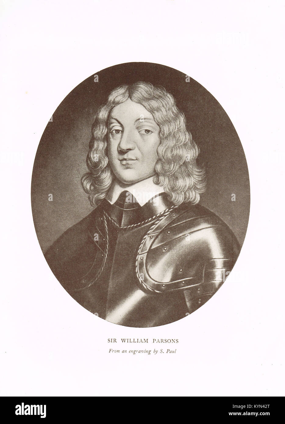 Sir William Parsons, one of the Lord Justices of Ireland at the outbreak of the Irish Rebellion of 1641 Stock Photo
