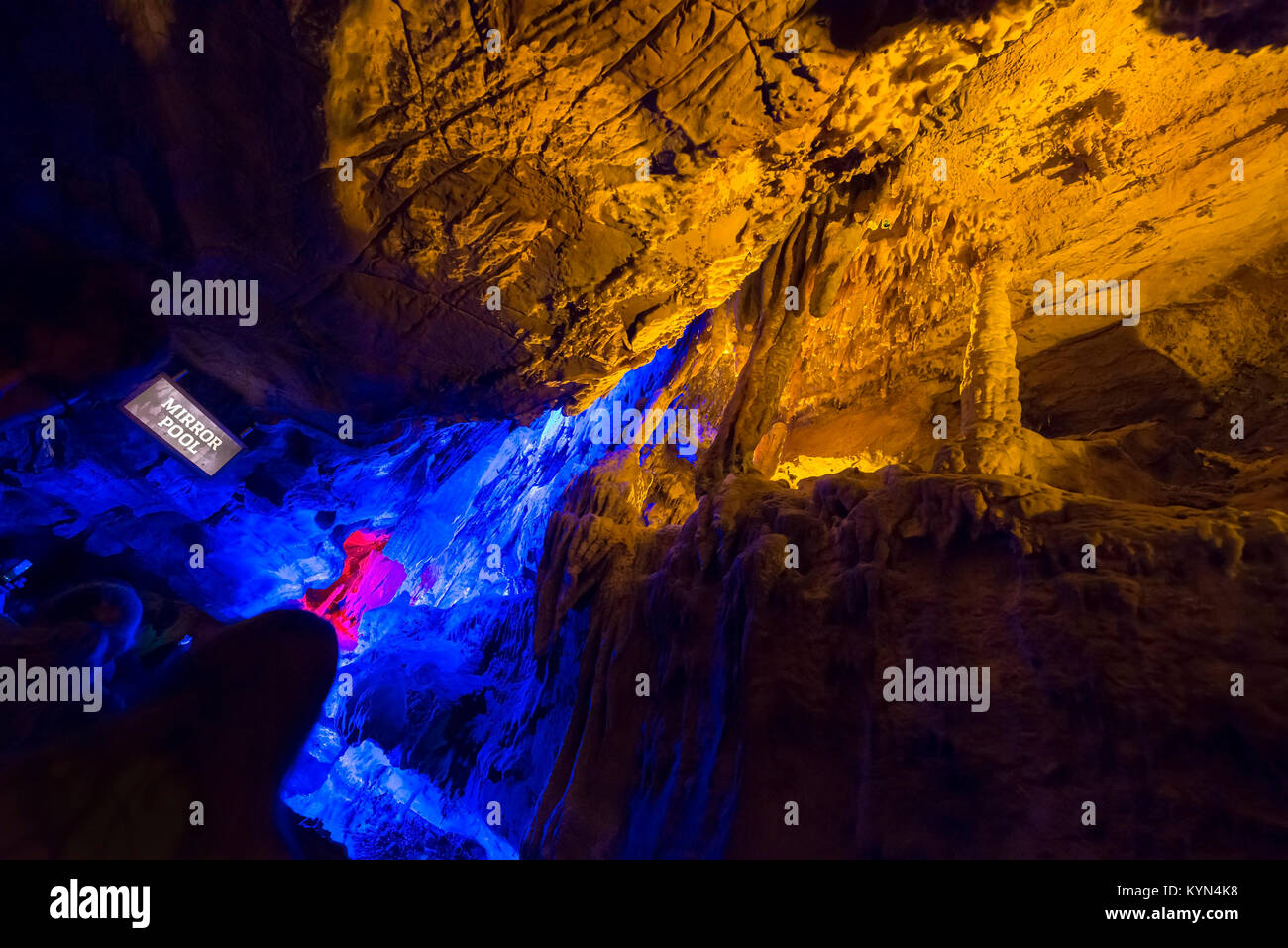 Ruby Falls is located at Lookout Mountain near Chattanooga, Tennessee ...