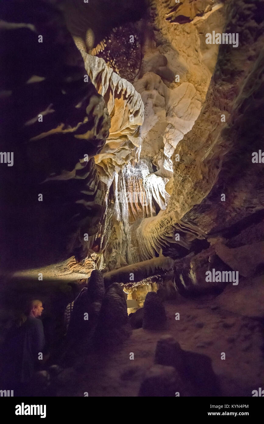 Ruby Falls is located at Lookout Mountain near Chattanooga, Tennessee ...