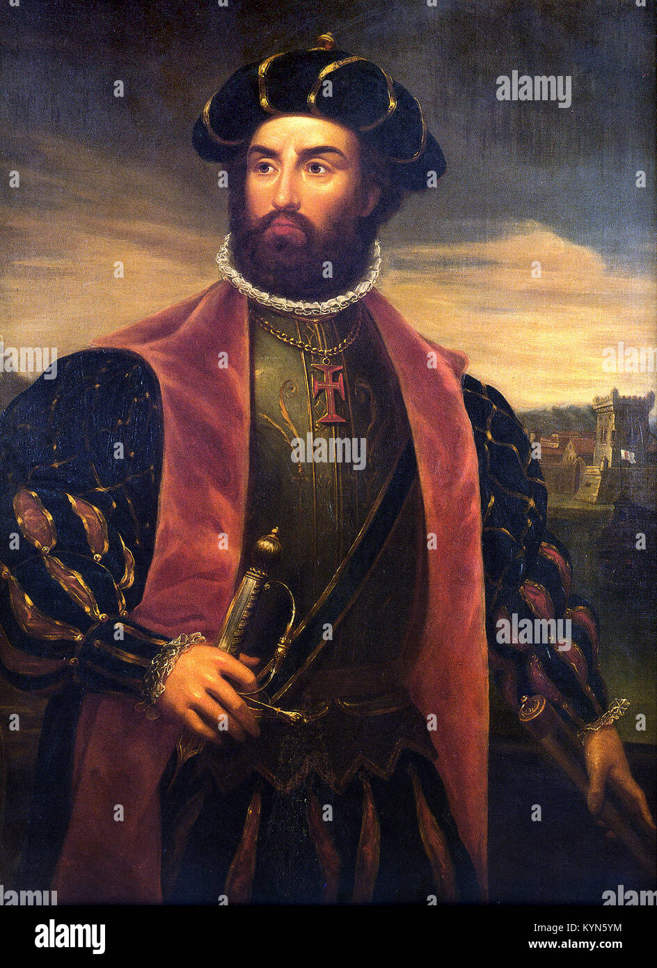 Vasco da Gama, Portuguese explorer Stock Photo