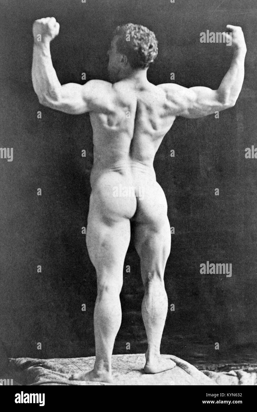 Eugen Sandow, pioneering German bodybuilder, known as the 'father of modern bodybuilding'. Eugen Sandow Stock Photo