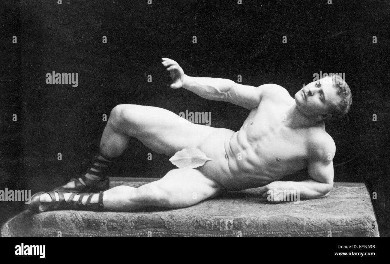 Eugen Sandow, pioneering German bodybuilder, known as the 'father of modern bodybuilding'. Eugen Sandow Stock Photo