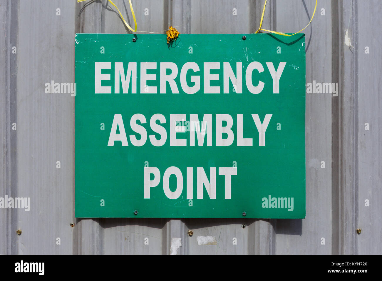 emergency-assembly-point-sign-hi-res-stock-photography-and-images-alamy
