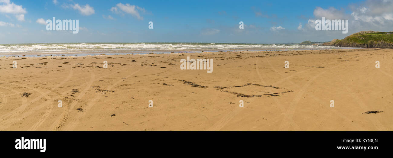 Black Rock Sands near Morfa Bychan with Criccieth in the background