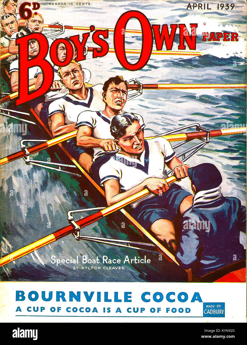 BOYS OWN PAPER cover April 1939 Stock Photo
