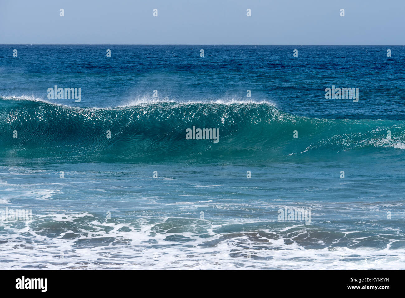 waves breaking Stock Photo