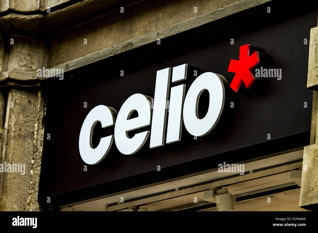 MILAN ITALY APRIL 28 2017 Detail Of Celio Store In Milan Italy milan-italy-april-28-2017-detail-of-celio-store-in-milan-italy