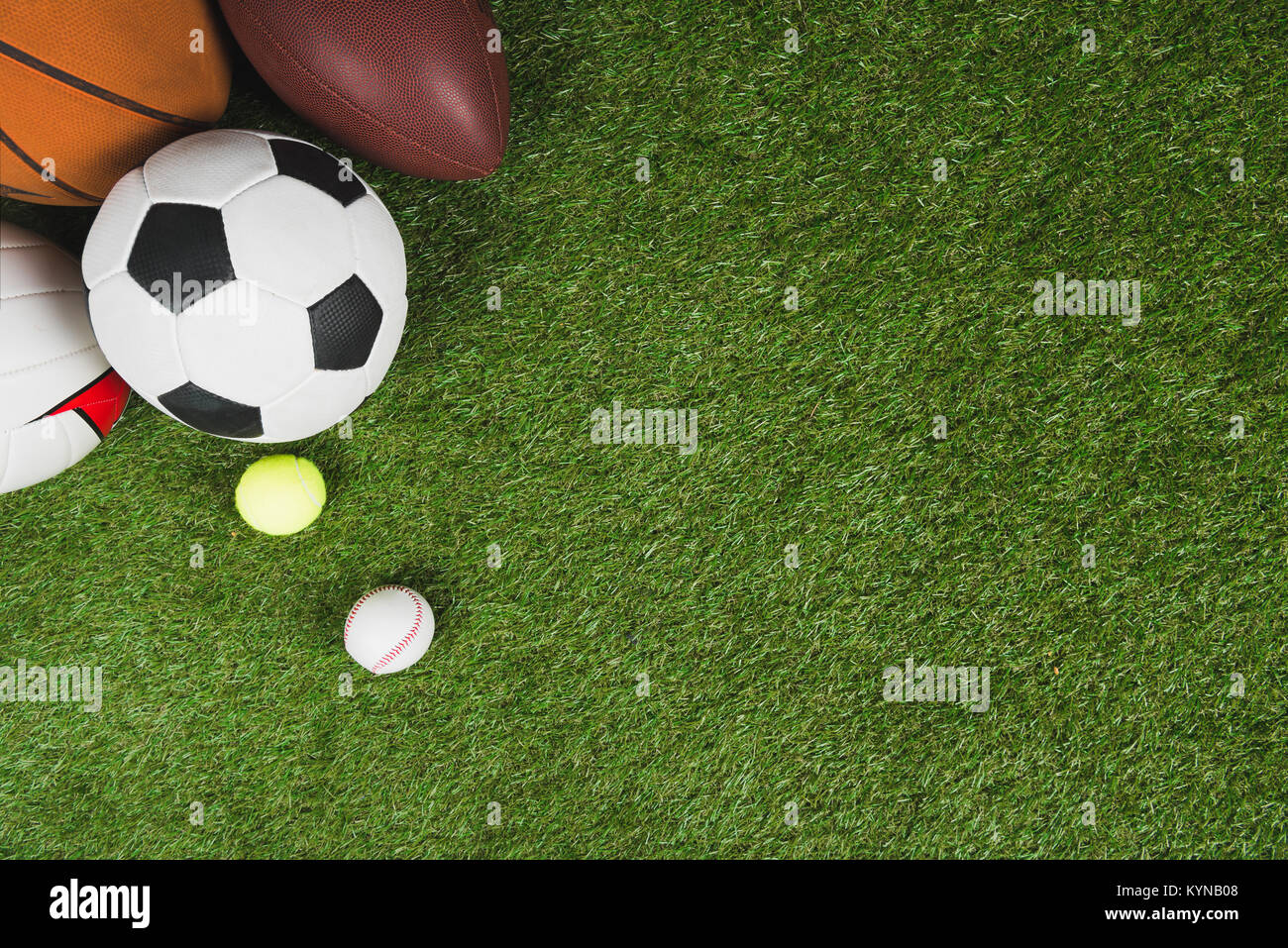 Basketball football baseball soccer High Resolution Stock Photography