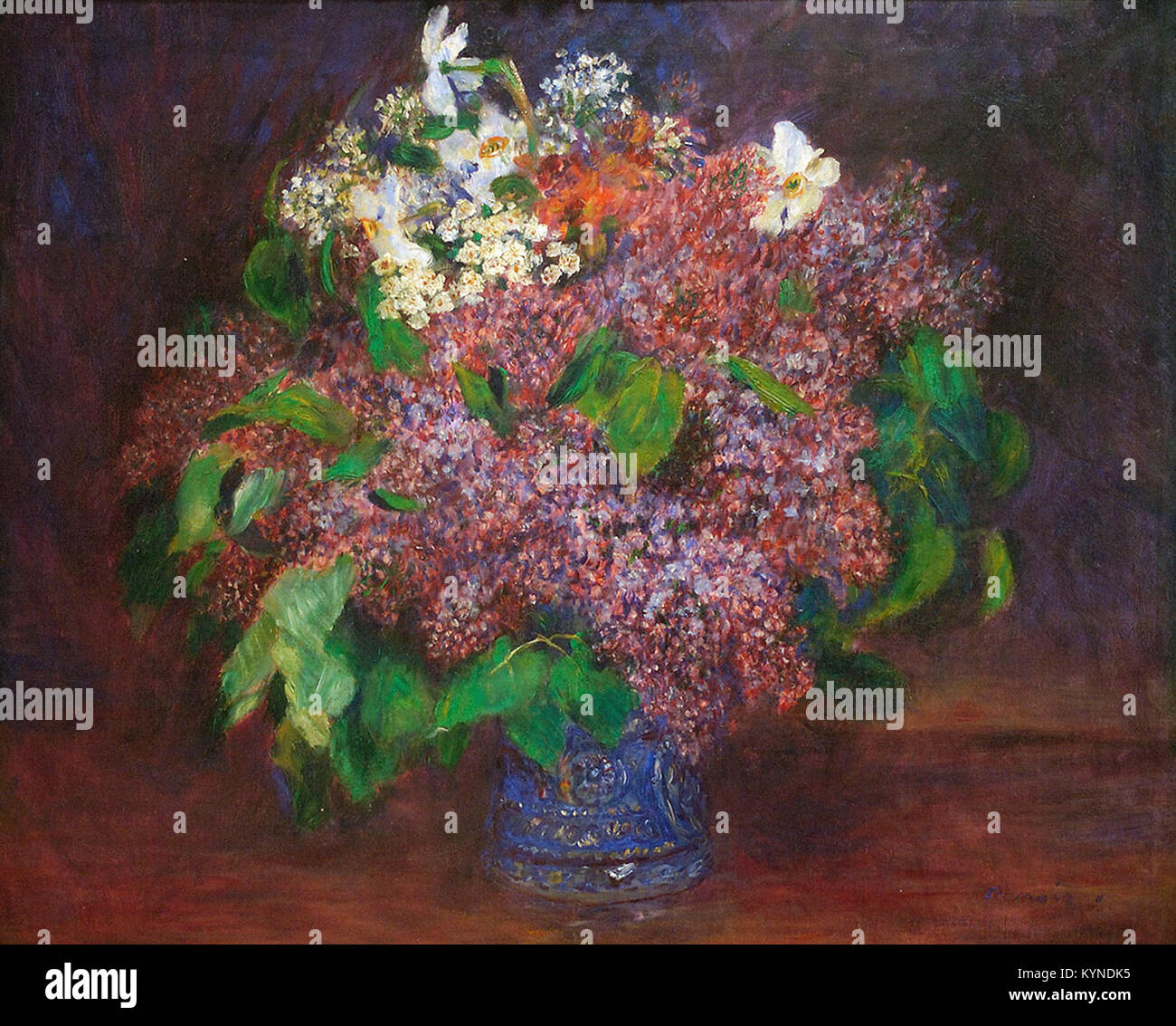 Pierre-Auguste Renoir  Bouquet of Lilacs Stock Photo