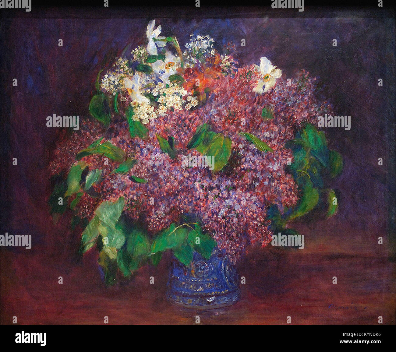 Pierre-Auguste Renoir  Bouquet of Lilacs Stock Photo