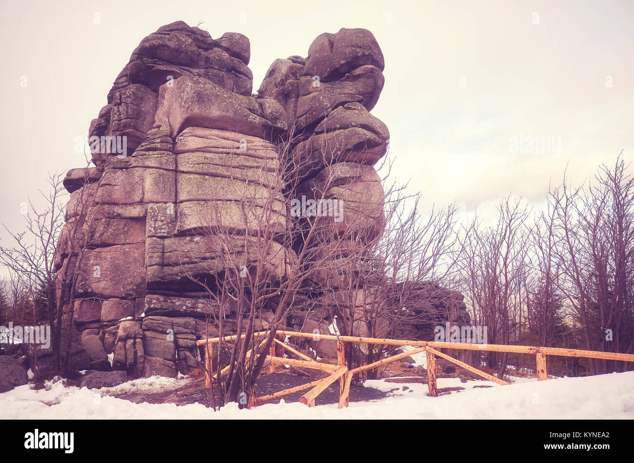 Cuckoo Rocks formation (Kukulcze Skaly) in Karkonosze National Park ...