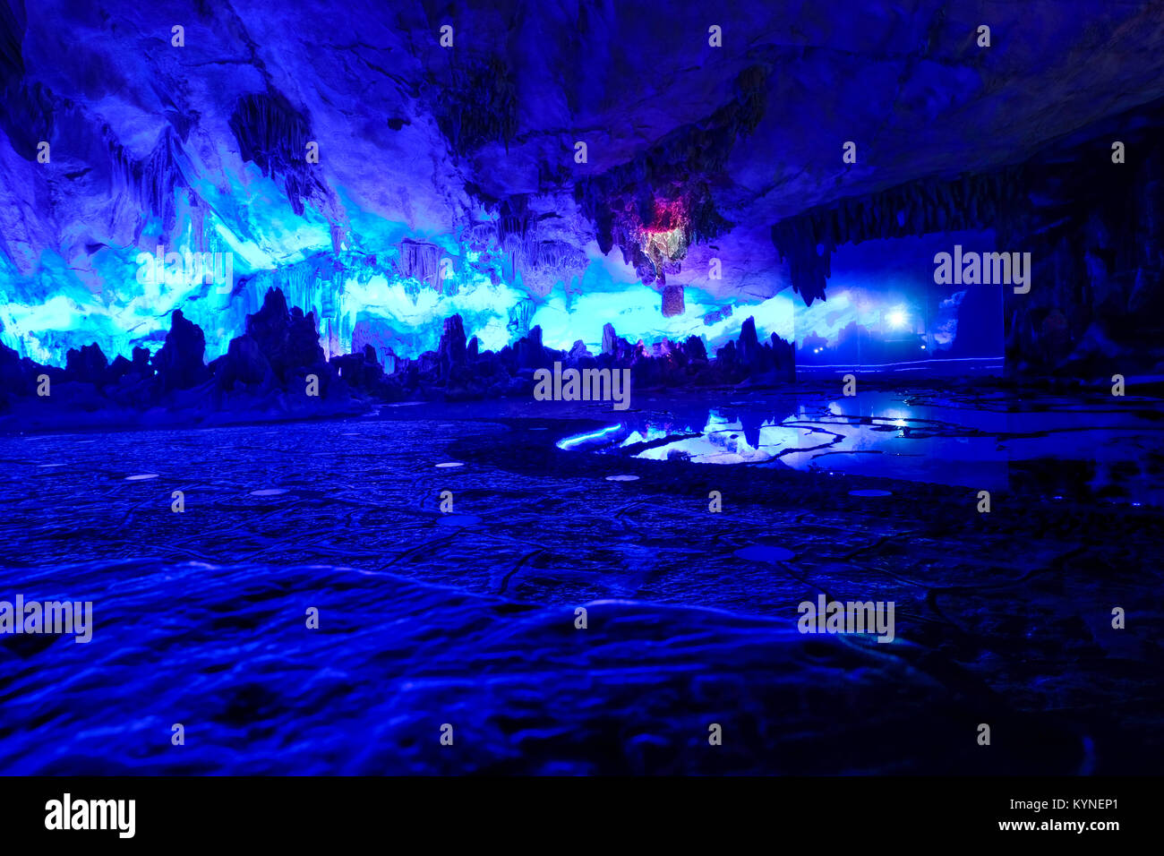 cave in Guilin China Stock Photo