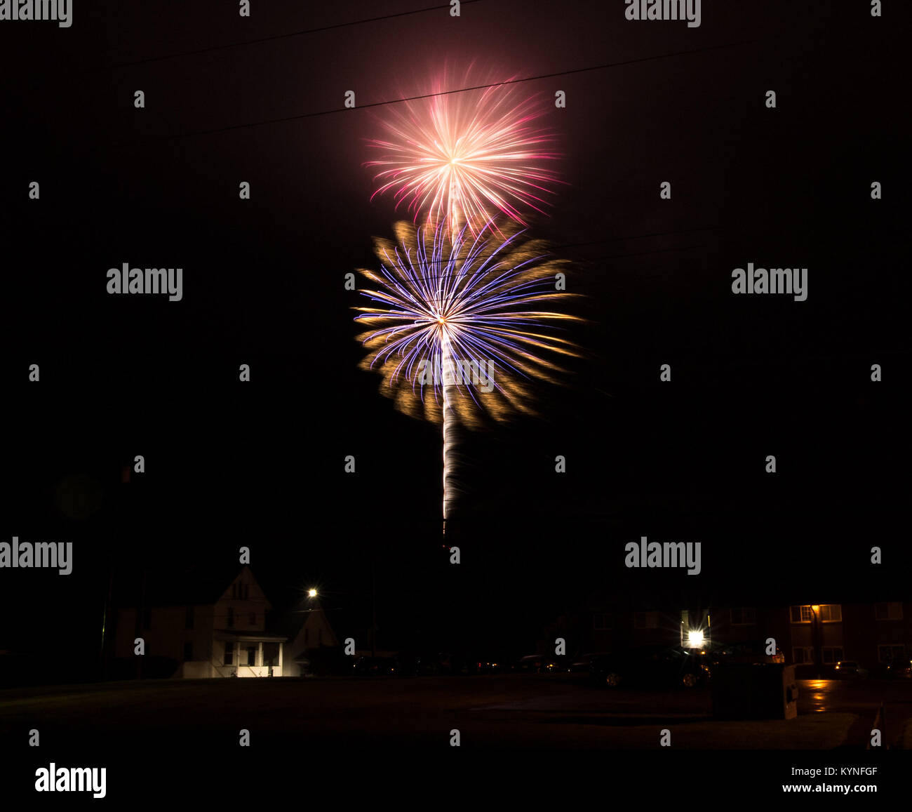 Fireworks bring an end to the first day of the Mars New Year