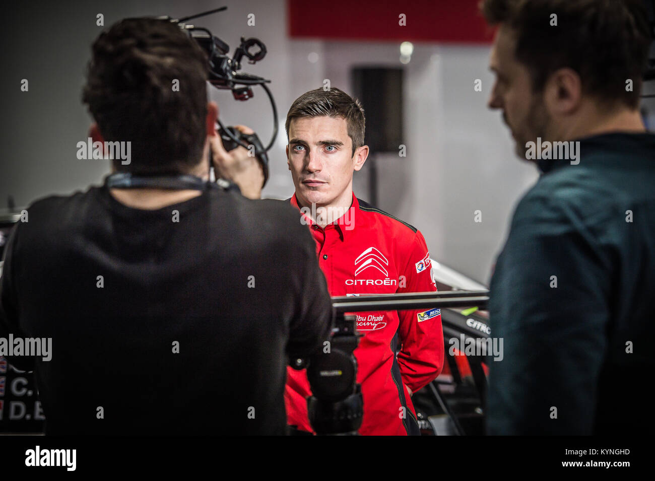 Craig Breen of Citroen Total Abu Dhabi WRT at the WRC launch,  Autosport International Racing Car Show 2018 at NEC Stock Photo