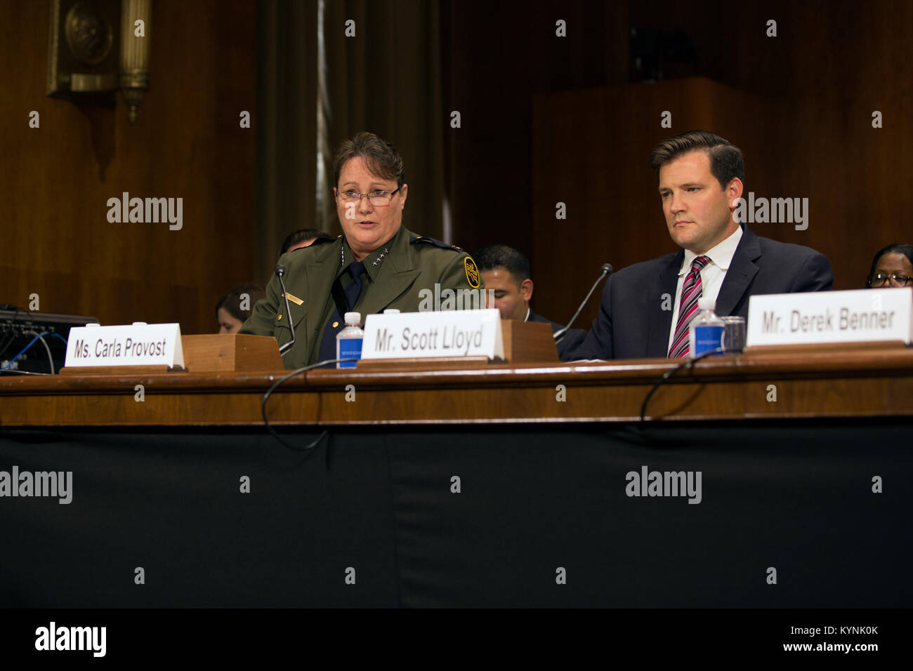 U.S. Customs and Border Protection, USBP Acting Chief Carla Provost testified before the Judiciary Committee hearing on the subject &quot;The MS-13 Problem: Investigating Gang Membership, its Nexus to Illegal Immigration, and Federal Efforts to End the Threat&quot; at the Dirksen Senate Office Building.  Photographer: Donna Burton Stock Photo